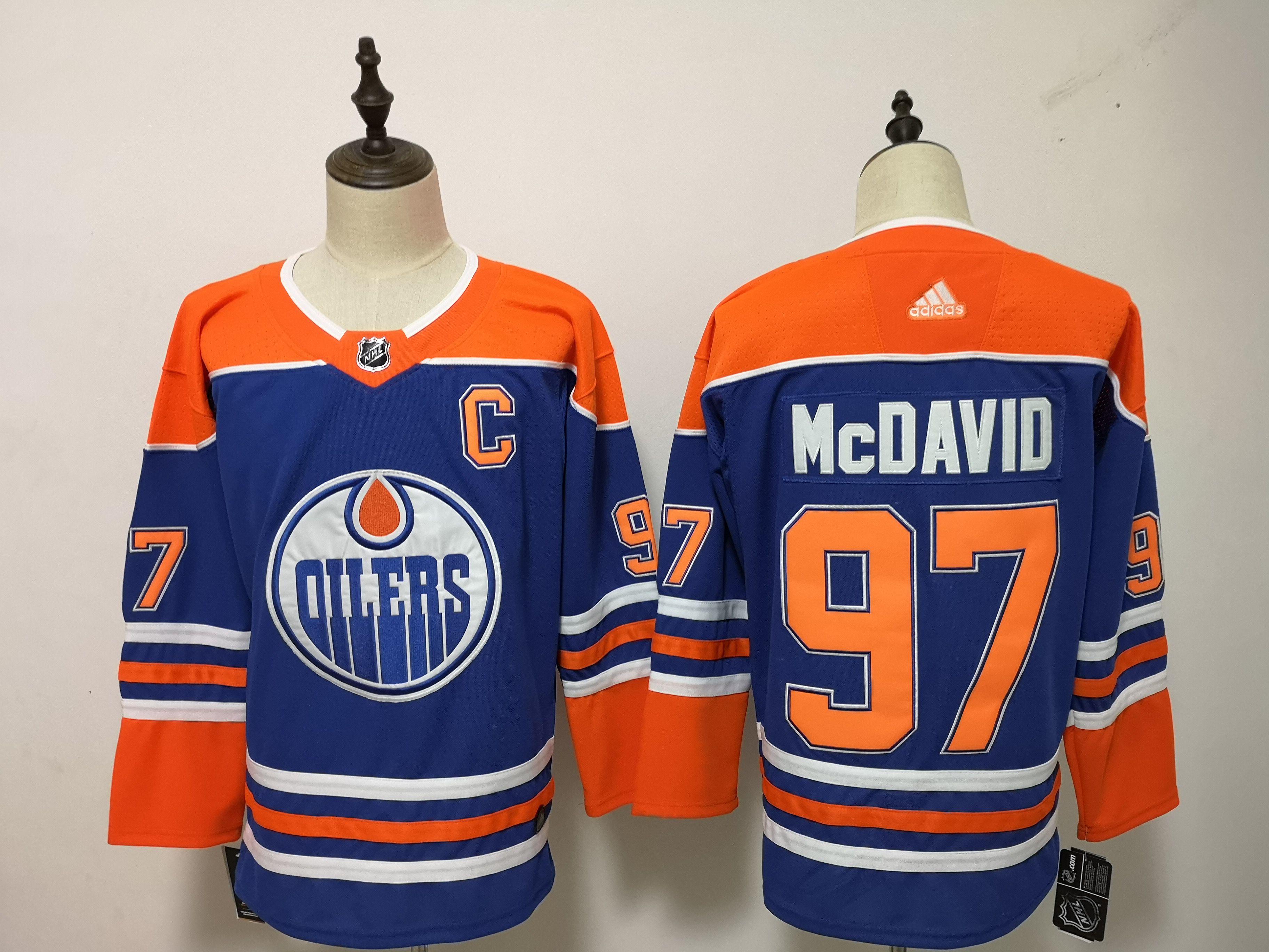 Men Edmonton Oilers #97 Mcdavid Blue Adidas Alternate Authentic Stitched NHL Jersey->winnipeg jets->NHL Jersey